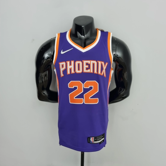 75th Anniversary Ayton #22 Phoenix Suns Purple NBA Jersey