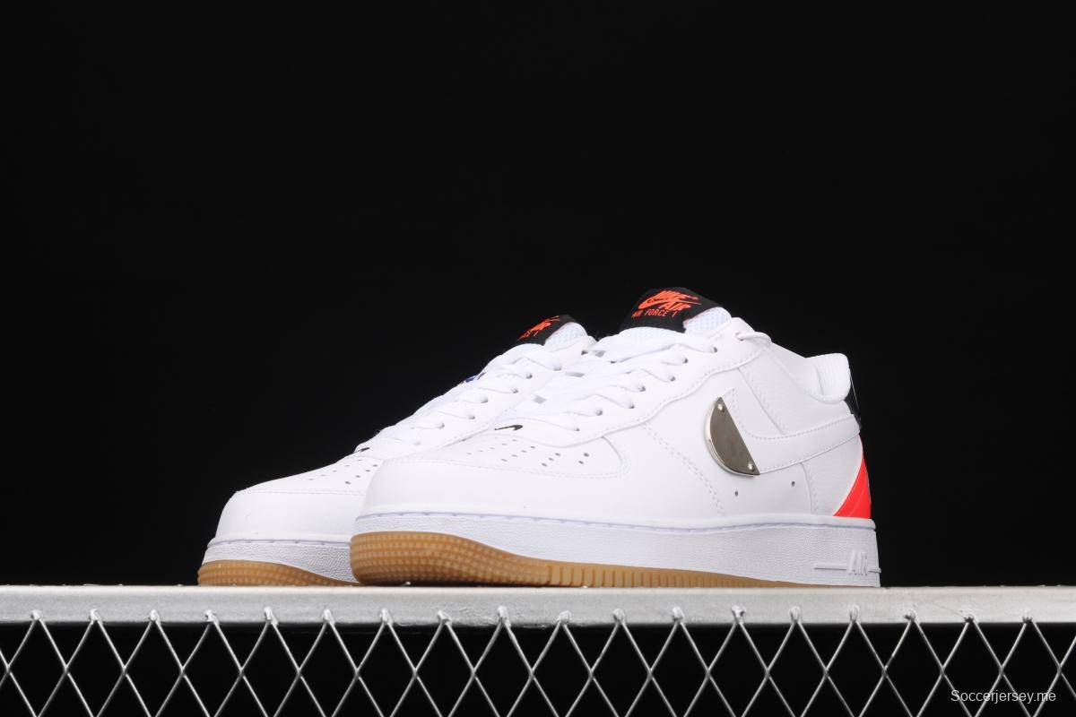 NIKE Air Force 1 Low NBA Pack White and Black Raw Rubber low Band Leisure Sports Board shoes CT2298-101