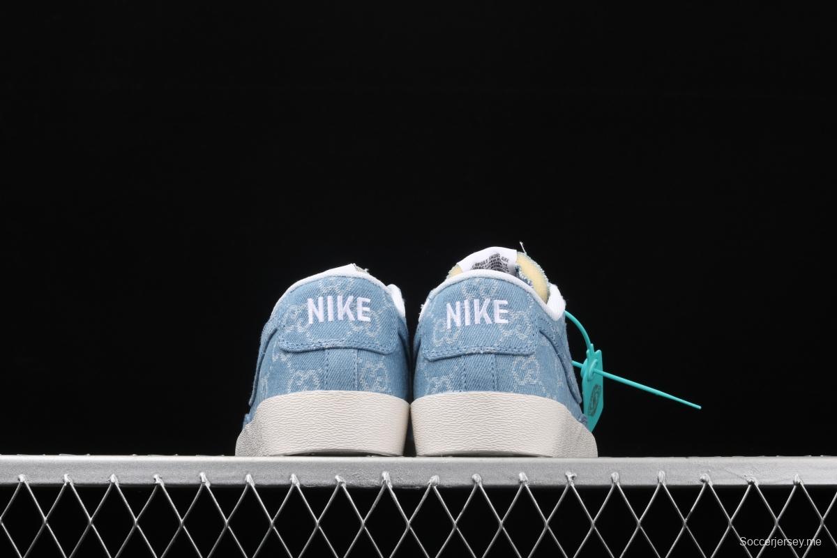 NIKE Blazer Low QS HH trailblazer denim low-top casual board shoes BQ4808-700