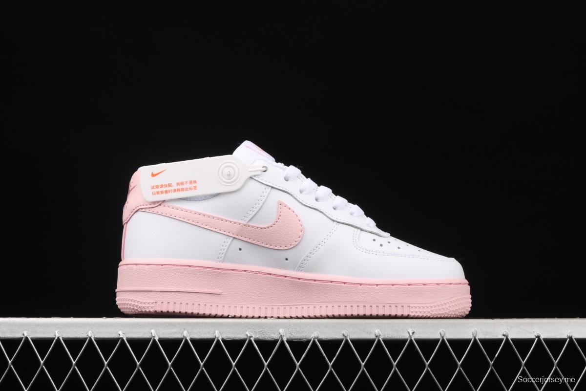 NIKE Air Force 1 Low GS girl powder accessories low upper board shoes CV7663-100