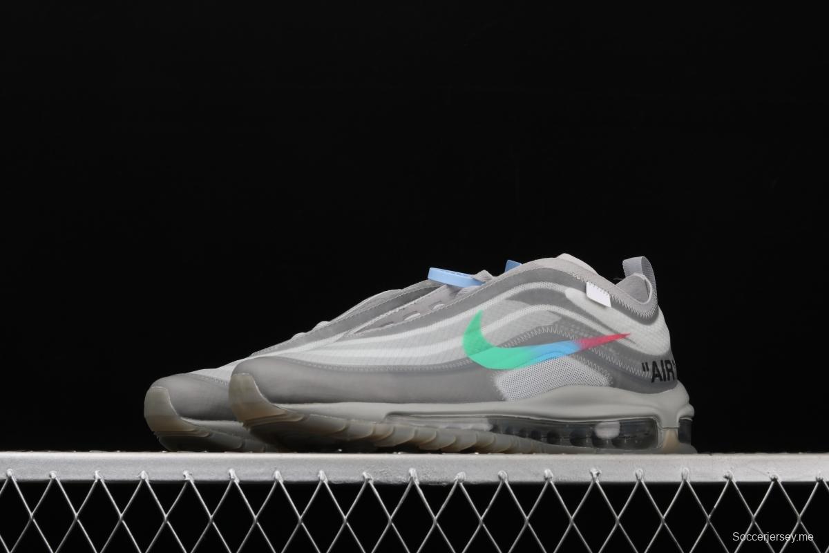 OFF-White x NIKE Air Max 97 OG OW bullet limited running shoes AJ4585-101