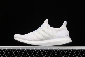 Adidas Ultra Boost 4.0BB6168 fourth generation knitted striped pure white UB