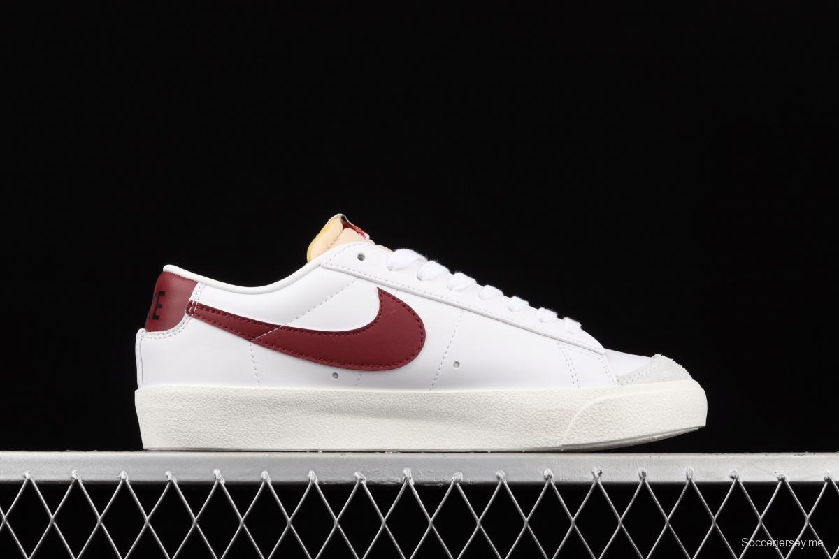 NIKE Blazer Low'77 Vintage Trail Blazers Leather Leather low-top Leisure Board shoes DA6364-102