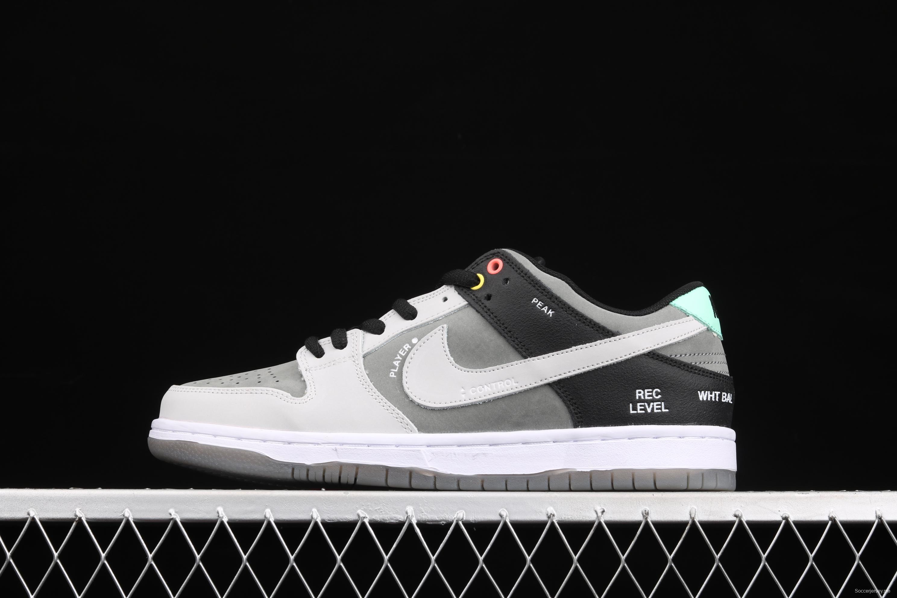 NIKE DUNK SB Low Pro ISO camera jointly named black and gray dunk series retro leisure sports skateboard shoes CV1659-001