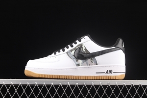 NIKE Air Force 11607 Prm/Clot leopard print black-and-white low-side leisure sports board shoes CZ7891-100