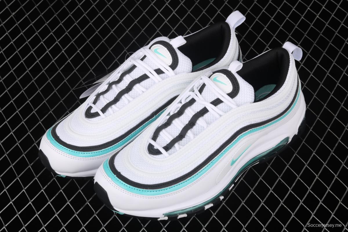 NIKE Air Max 97 White and green bullet air cushion running shoes CZ3574-130