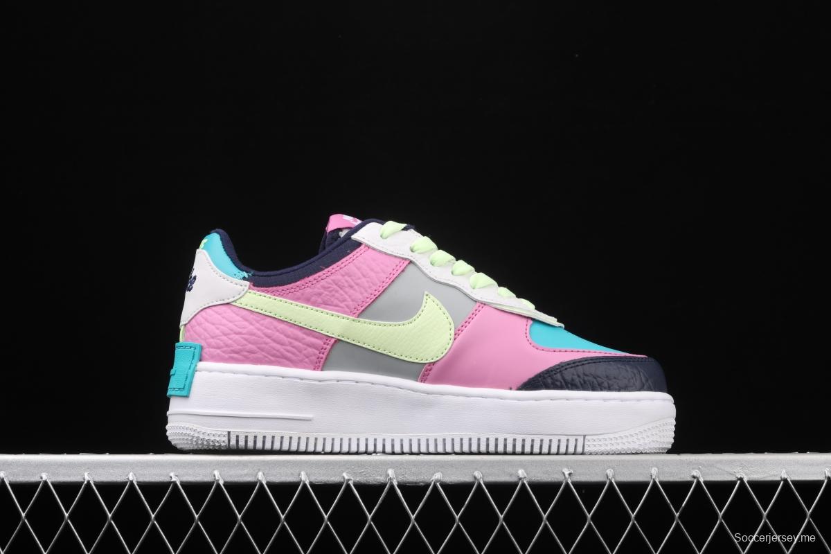 NIKE Air Force 1 ShAdidasow light weight heightened low-top 100-board shoes CK3172-001