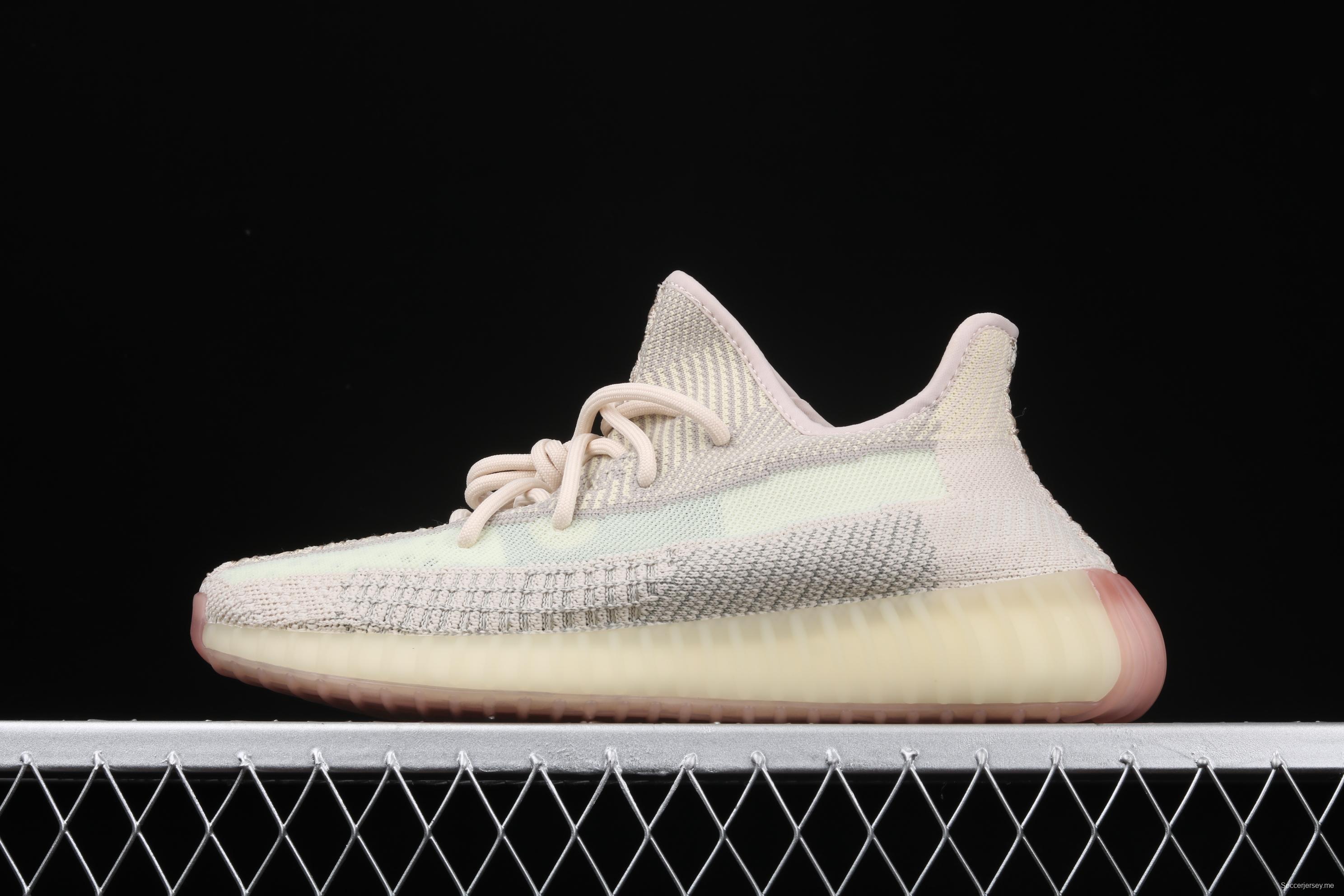 Adidas Yeezy 350 Boost V2 FW5318 Darth Coconut 350 second generation lemon star color match