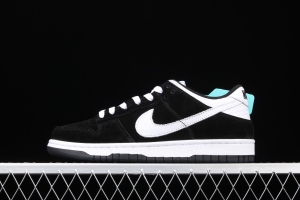 NIKE SB Zoom DUNK Low GS Snow Black and White Slam Dunk Series low side Leisure Sports Skateboard shoes 310569-020