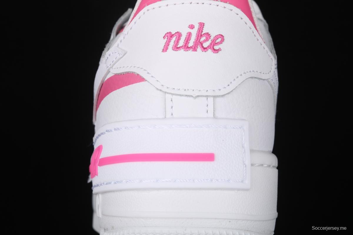 NIKE Air Force 1 ShAdidasow white powder light weight increased low-end white board shoes CI0919-102,