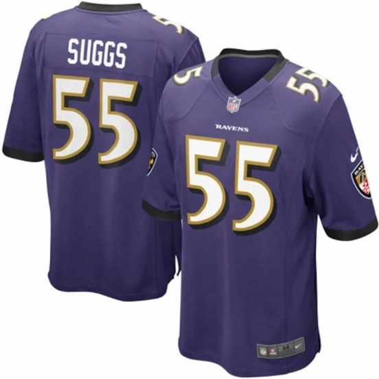 Youth Terrell Suggs Purple Player Limited Team Jersey