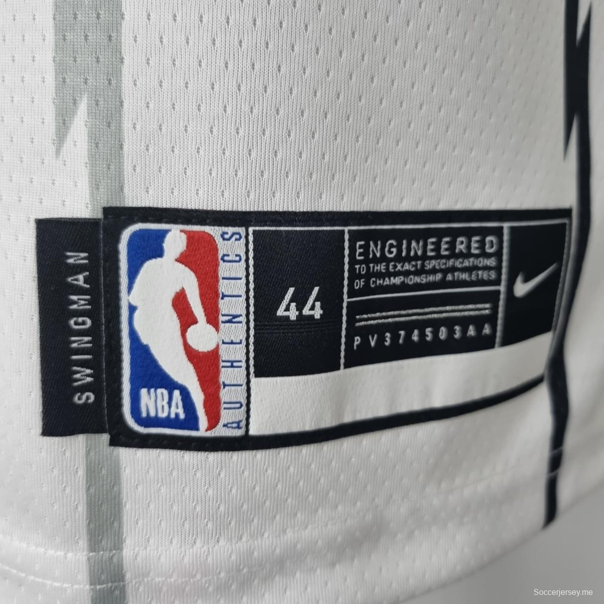 قميص تورونتو رابتورز تورونتو رابتورز ماكريدي # 1 قميص أبيض لكرة السلة للمحترفين
