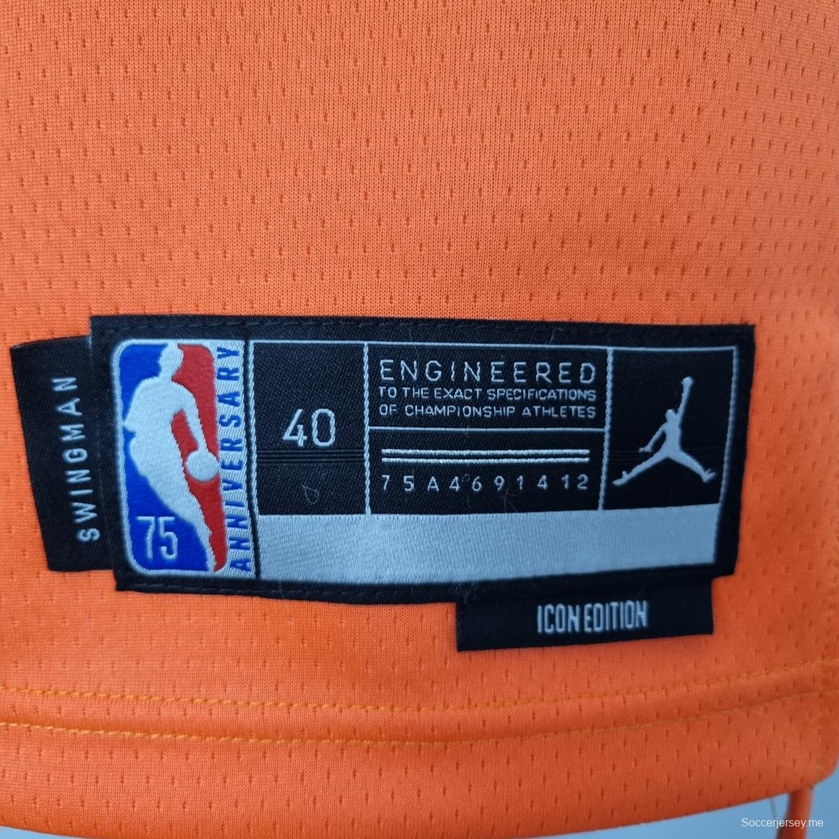 الذكرى السنوية 75 PAUL#3 لفينيكس صنز فينيكس صنز جوردان ذات الطابع البرتقالي في دوري كرة السلة الأمريكي للمحترفين
