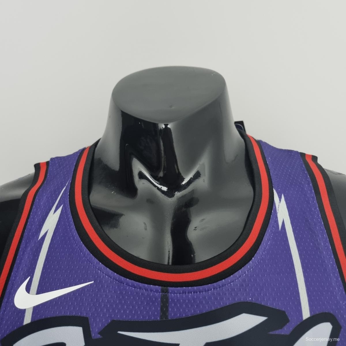 قميص تورونتو رابتورز تورونتو رابتورز ماكريدي # 1 قميص دوري كرة السلة الأمريكي للمحترفين البنفسجي
