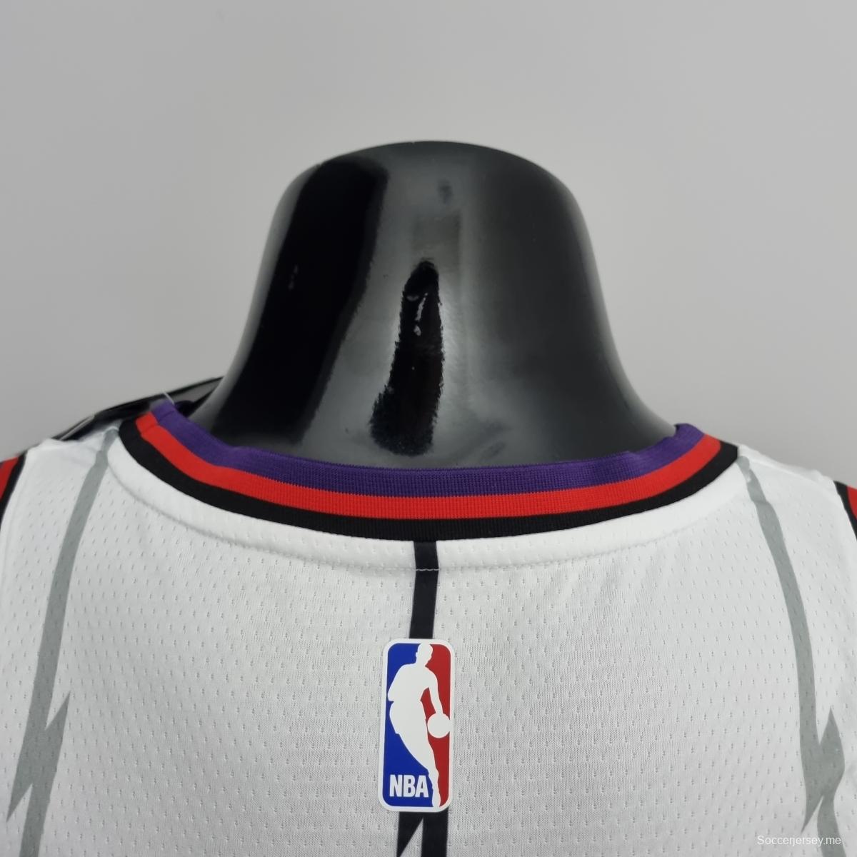 قميص تورونتو رابتورز تورونتو رابتورز سياكام #43 أبيض دوري كرة السلة الأمريكي للمحترفين
