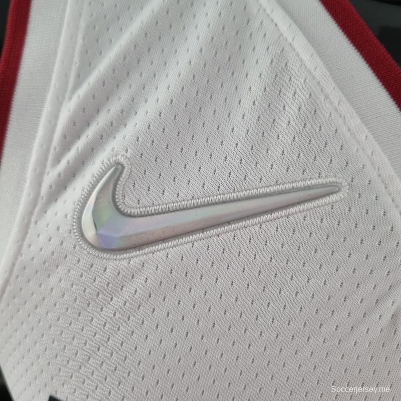 الذكرى 75 لميامي هيت ميامي هيت بتلر #22 قميص دوري كرة السلة الأمريكي للمحترفين الأبيض
