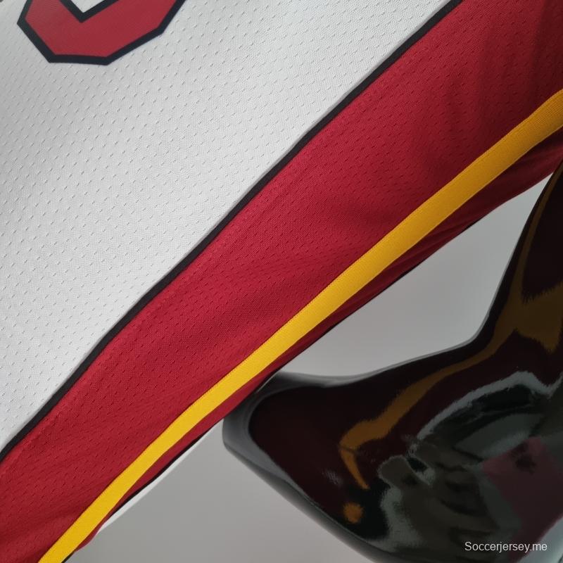 الذكرى 75 لميامي هيت ميامي هيت WADE # 3 قميص أبيض للدوري الاميركي للمحترفين
