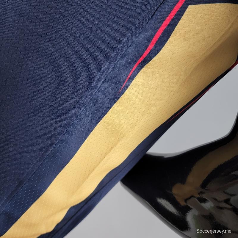 قميص نيو أورليانز بيليكانز نيو أورليانز بيليكانز ويليامز رقم 1 باللون الأزرق الداكن في الدوري الأمريكي للمحترفين
