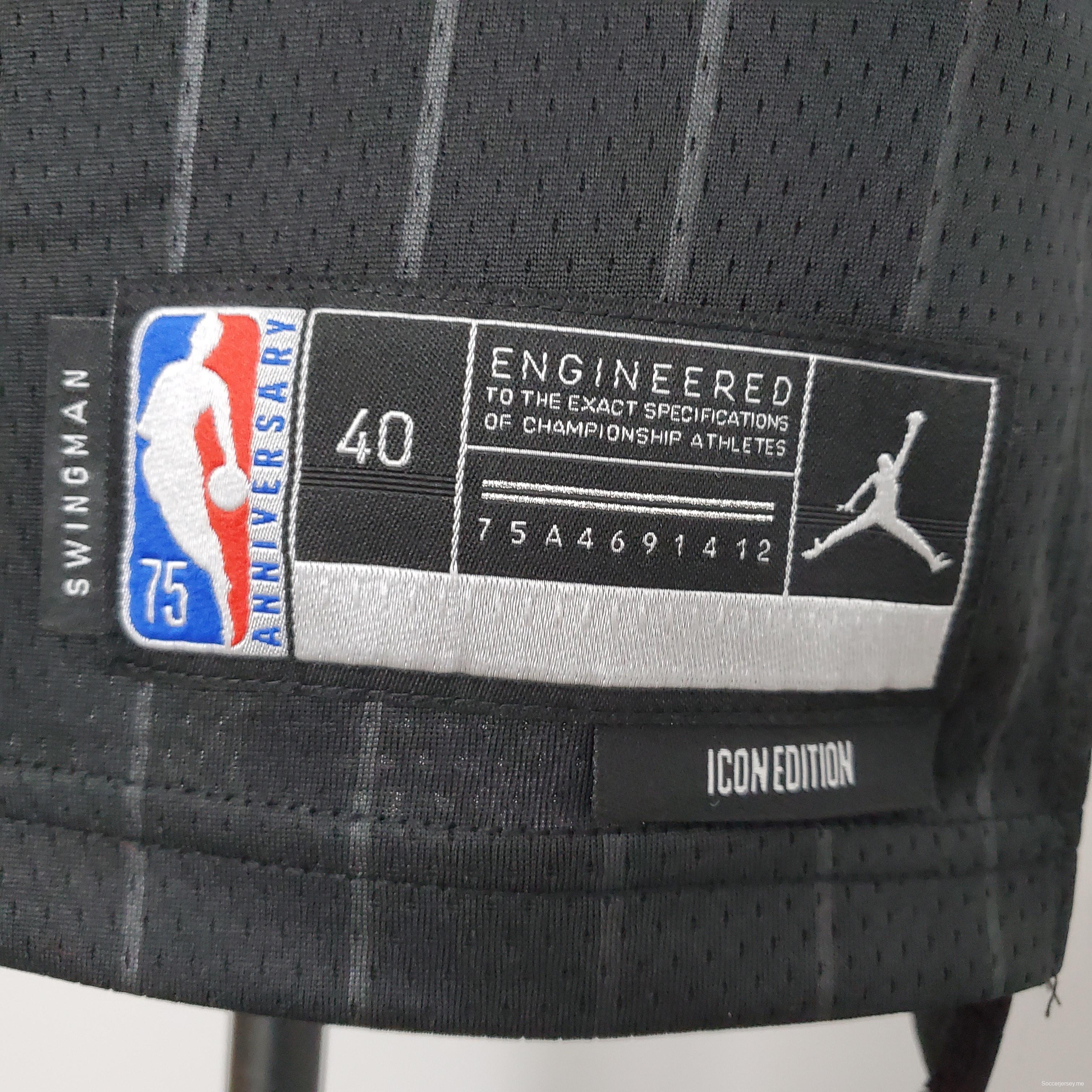 الذكرى السنوية 75 لقميص بيبن #33 لفريق بولز فلايرز فلايرز أسود للدوري الأمريكي للمحترفين
