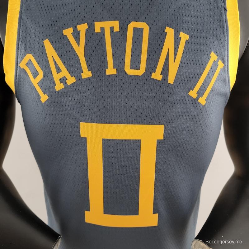 2018 PAYTON II # 0 قميص غولدن ستيت ووريورز غولدن ستيت ووريورز الرمادي في الدوري الاميركي للمحترفين
