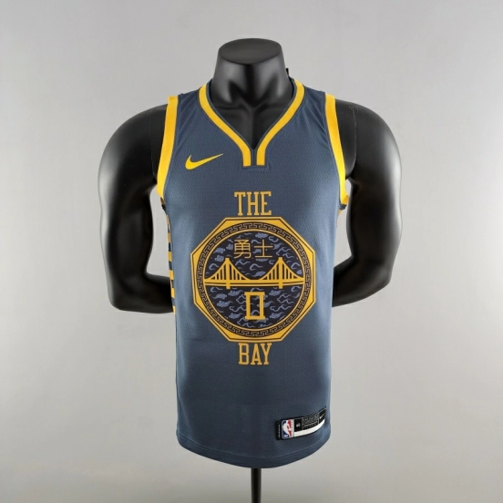 2018 PAYTON II # 0 قميص غولدن ستيت ووريورز غولدن ستيت ووريورز الرمادي في الدوري الاميركي للمحترفين
