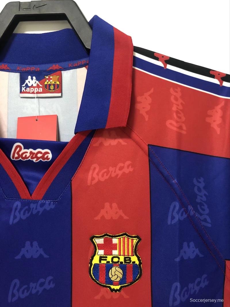 قميص قديم 96/97 ريترو برشلونة لكرة القدم الأساسي
