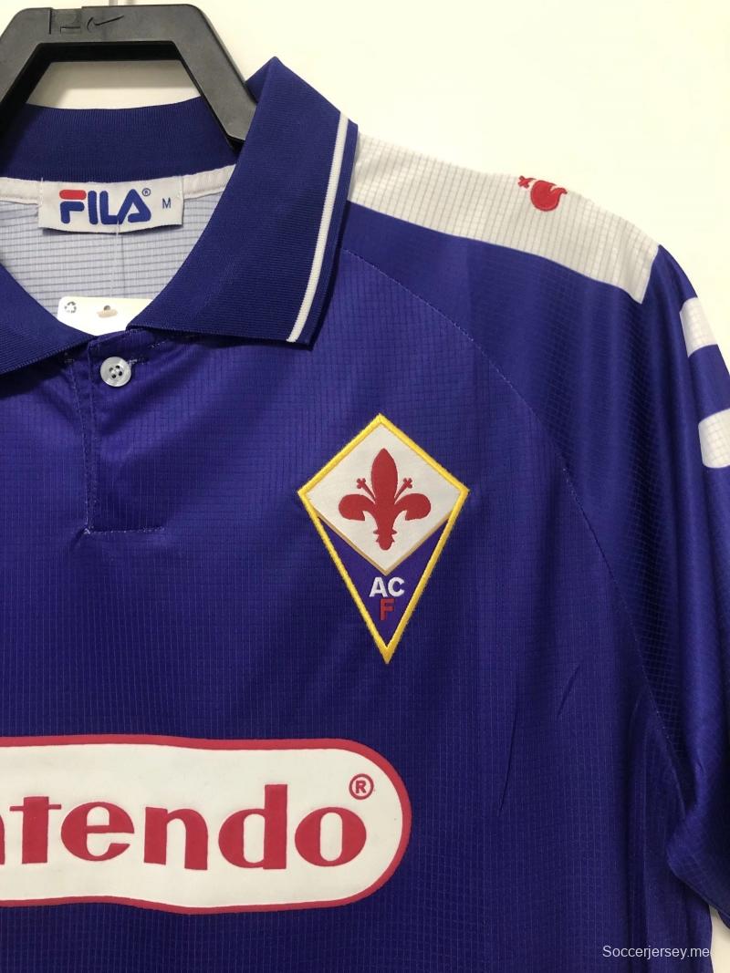 قميص فيورنتينا 98/99 ريترو 98/99 قميص فيورنتينا الأساسي
