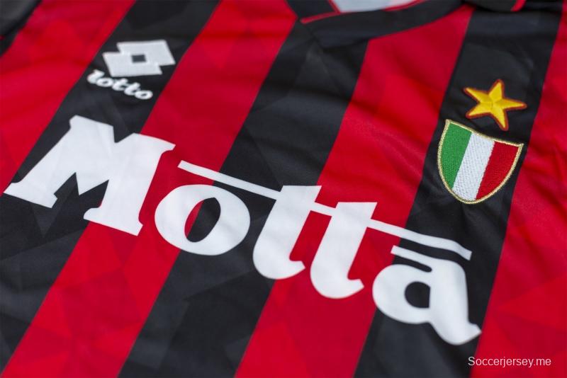 قميص فريق ميلان 92/94 RETRO 92/94 قميص فريق ميلان الإيطالي لكرة القدم الأساسي
