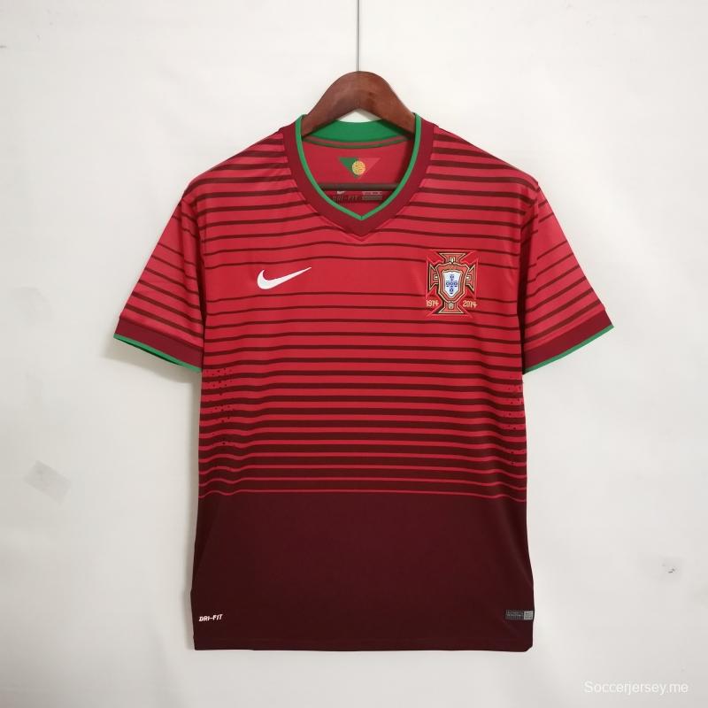قميص منتخب البرتغال لكرة القدم الأساسي للبرتغال 2014 ريترو 2014
