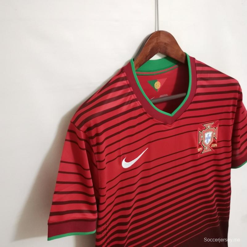قميص منتخب البرتغال لكرة القدم الأساسي للبرتغال 2014 ريترو 2014
