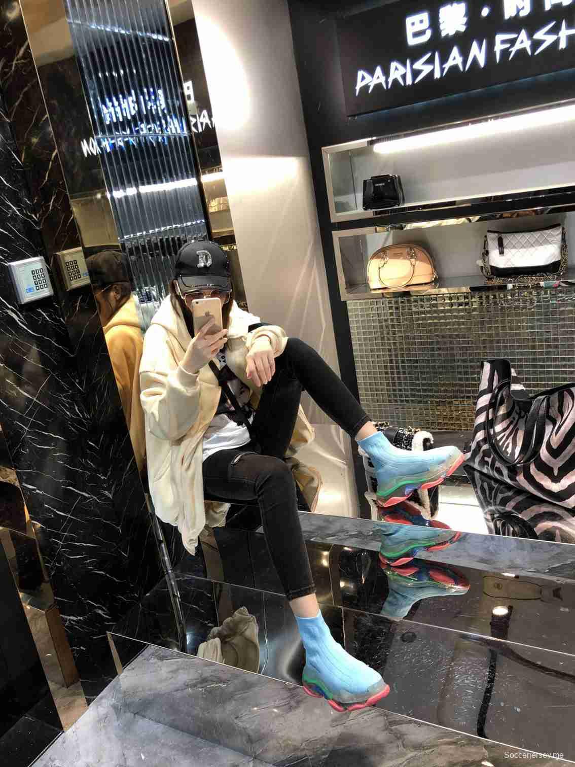 رجال/نساء بالنسياغا بالنسياغا سبيد سبيد أزرق وردي النعل 6380330
