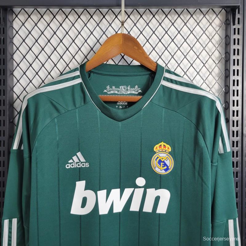 قميص بأكمام طويلة ريترو 2012/13 2012/13 ريال مدريد الثالث الأخضر
