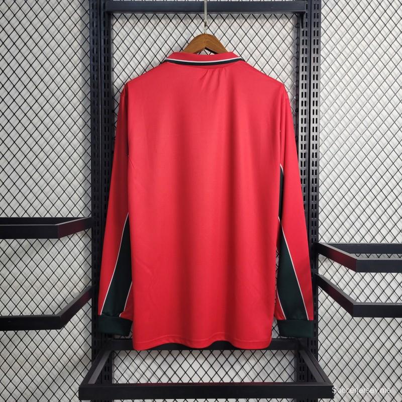 قميص قديم بأكمام طويلة بأكمام طويلة 1998 المغرب الثالث الأحمر
