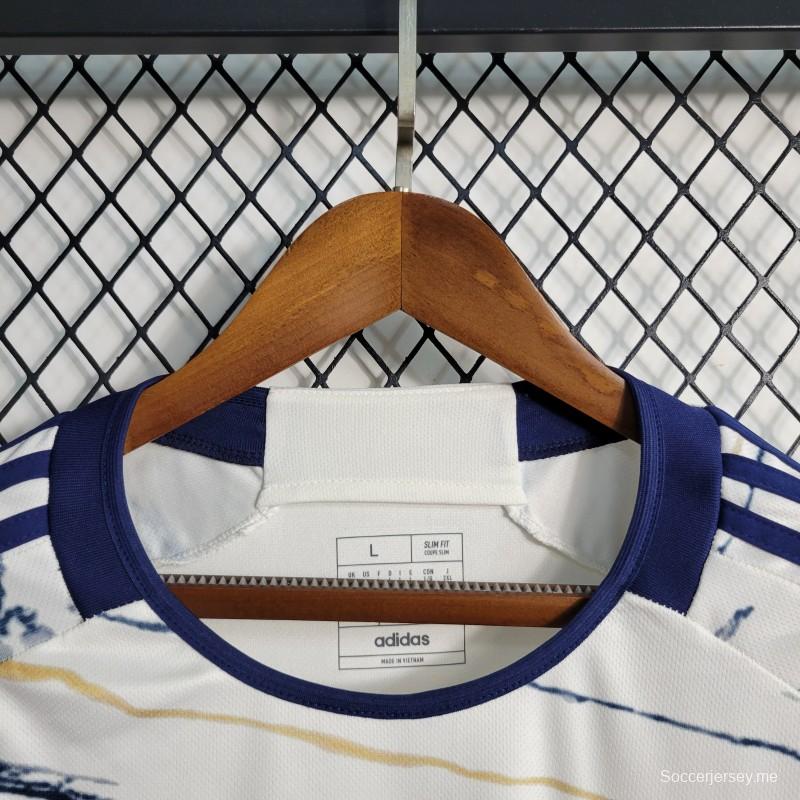 قميص إيطاليا 2023 خارجي أبيض اللون أبيض 2023
