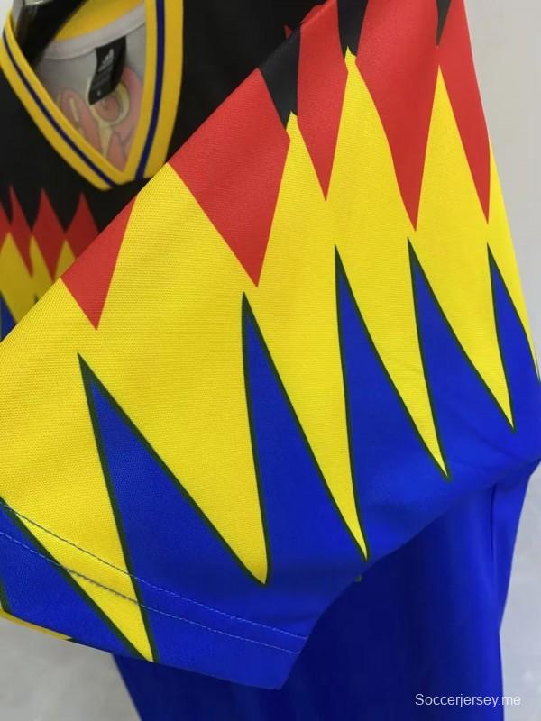 قميص ريترو 94/95 كلوب أمريكا أفرو أزرق اللون الأزرق
