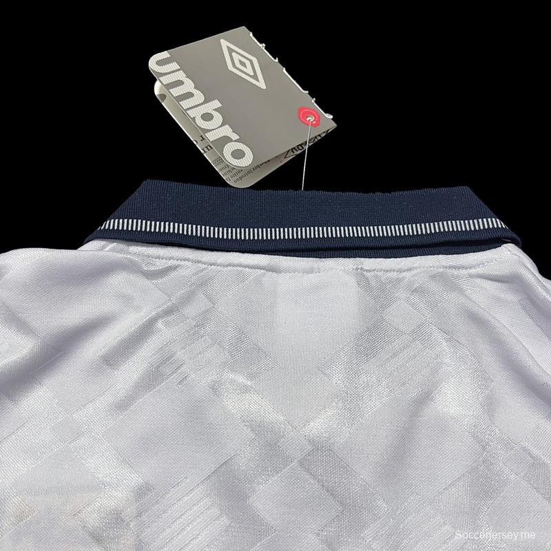 قميص منتخب إنجلترا لكرة القدم الأساسي ريترو 1990
