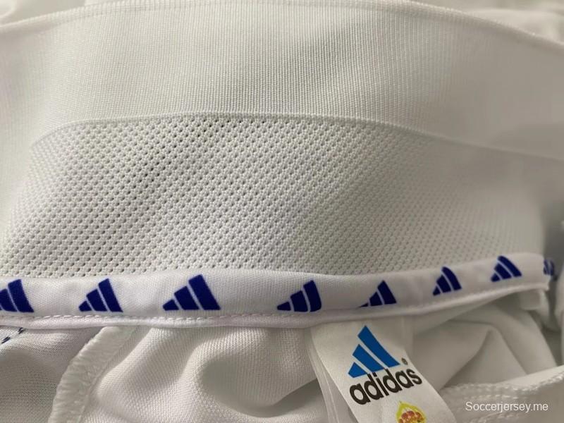 نسخة ريترو 01/02 قميص ريال مدريد الرجعية 01/02 نسخة الدوري مع الراعي
