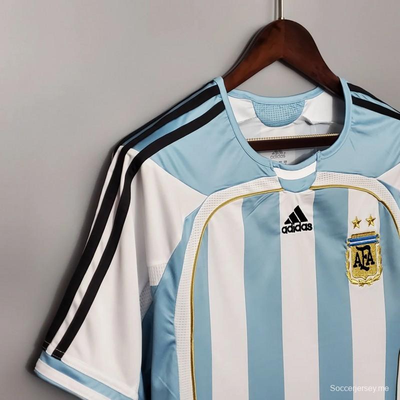قميص منتخب الأرجنتين 2006 ريترو 2006
