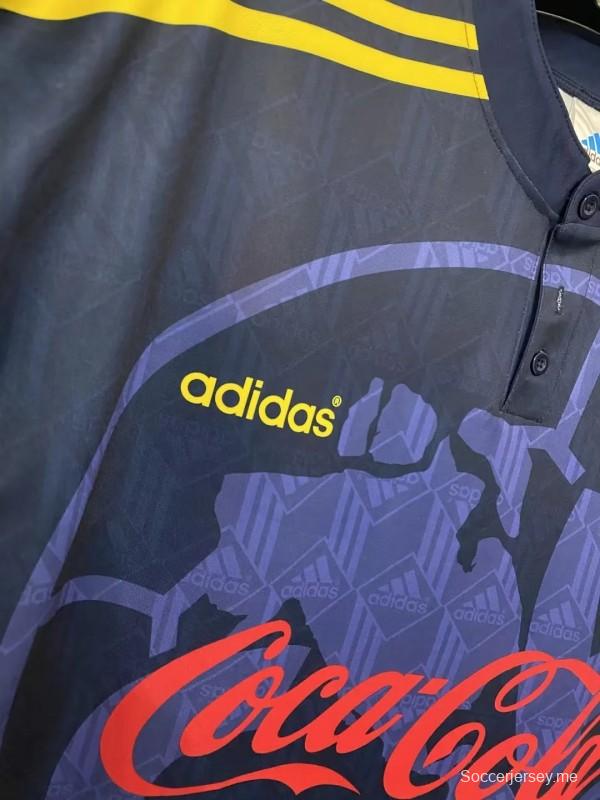 قميص ريترو 98/99 كلوب أمريكا أفرو أزرق اللون الأزرق
