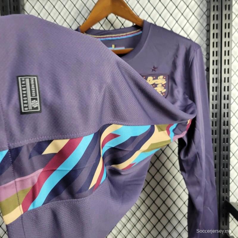 2024 قميص طويل الأكمام أزرق داونز إنجلترا 2024
