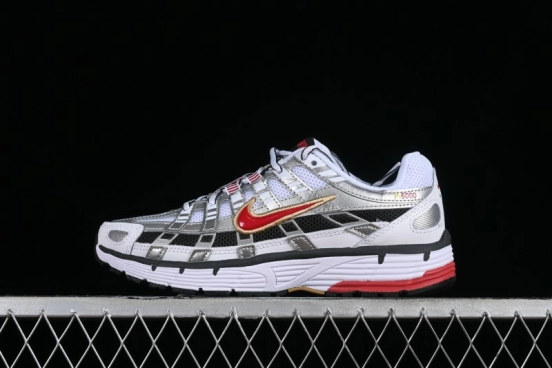 Nike P-6000 Retro Casual Sneakers Dad Shoes with Layered Design - BV1021-101