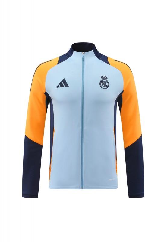 24/25 ريال مدريد أزرق فاتح/أصفر أزرق فاتح/أصفر سحاب كامل + بنطلون طويل
