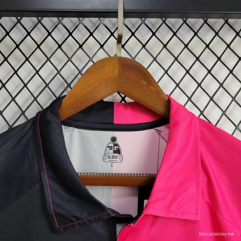 قميص مكسيكي ريترو 1998 كامبوس 1 ريترو 1998 كامبوس 1 قميص المنزل أسود وردي اللون أسود
