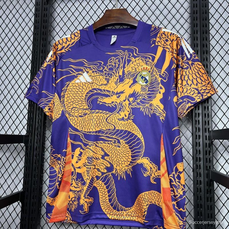 2024/25 قميص التنين الأرجواني لريال مدريد 2024/25 إصدار خاص من التنين الأرجواني
