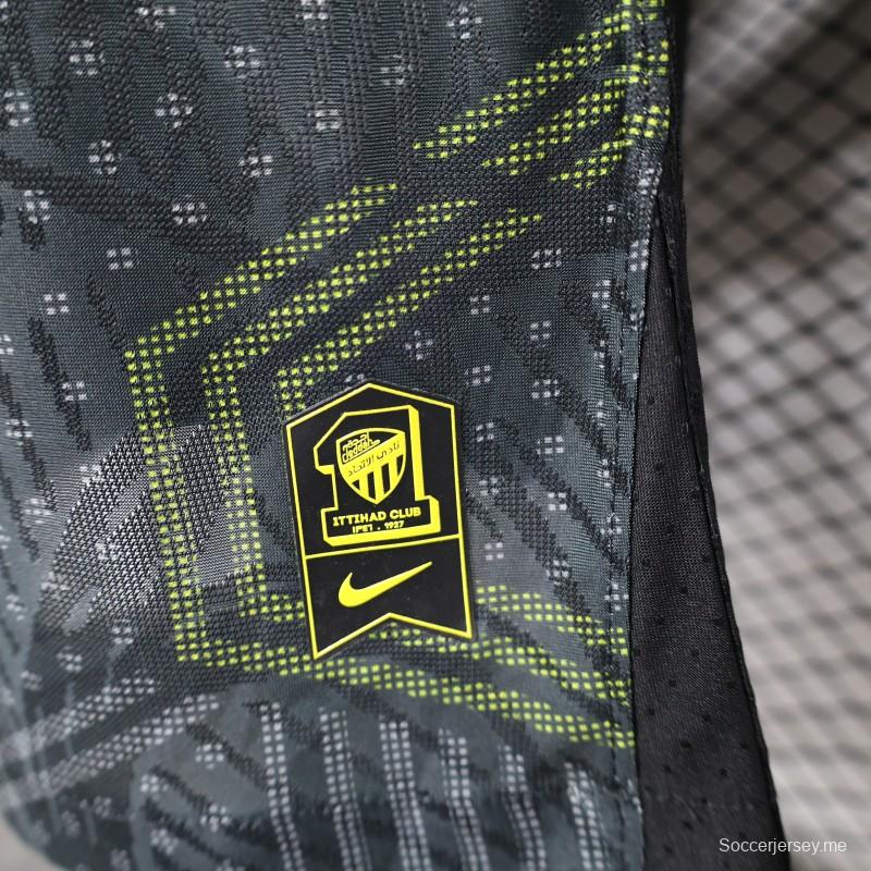 إصدار اللاعب 25/26 قميص الاتحاد الثالث أسود اللون أسود 25/26