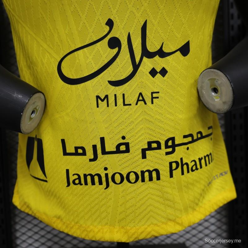 إصدار اللاعب 25/26 قميص نادي الاتحاد المنزلي