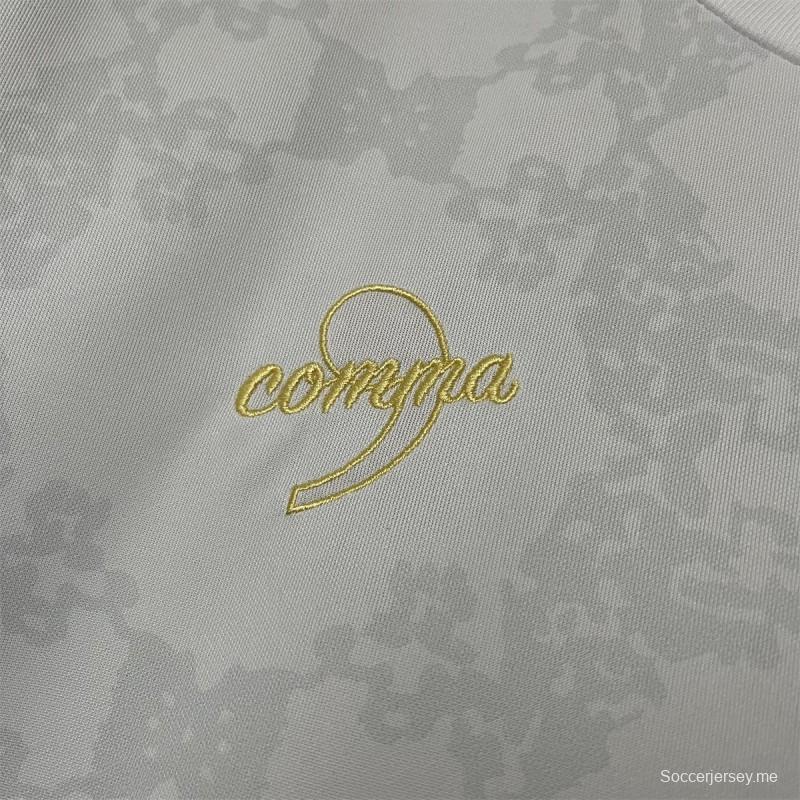 2024 البرتغال فاصلة بيضاء اللون الأبيض سيو جيرسي 2024