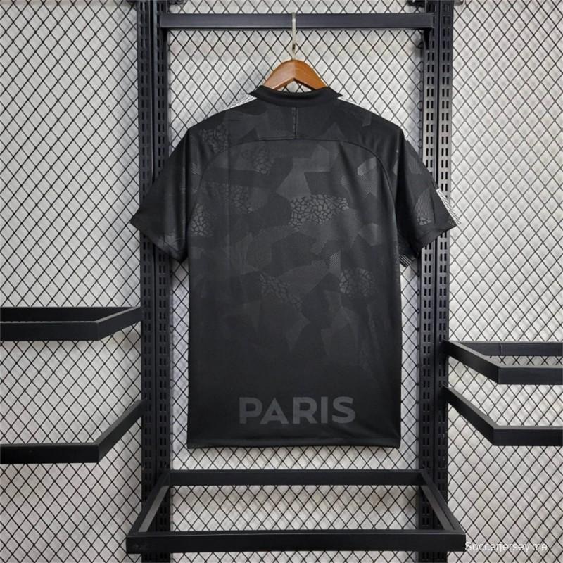 17/18 قميص ريترو باريس سان جيرمان 2 أسود 2 ذهاباً وإياباً