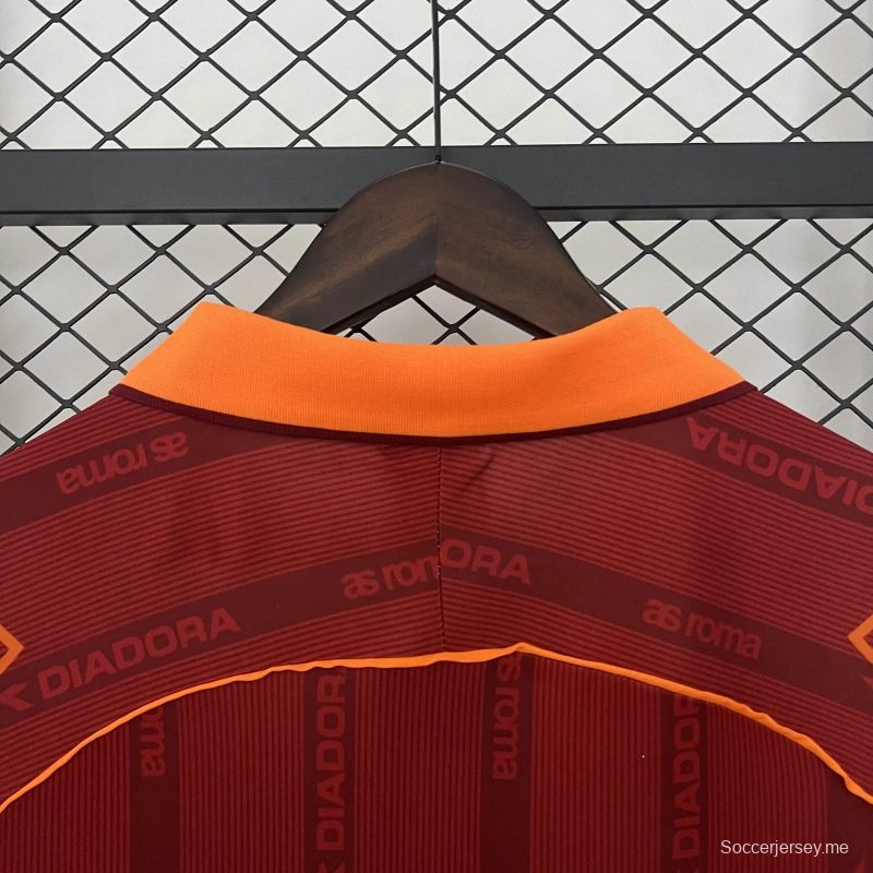 99/00 قميص فريق روما الرجعية 99/00