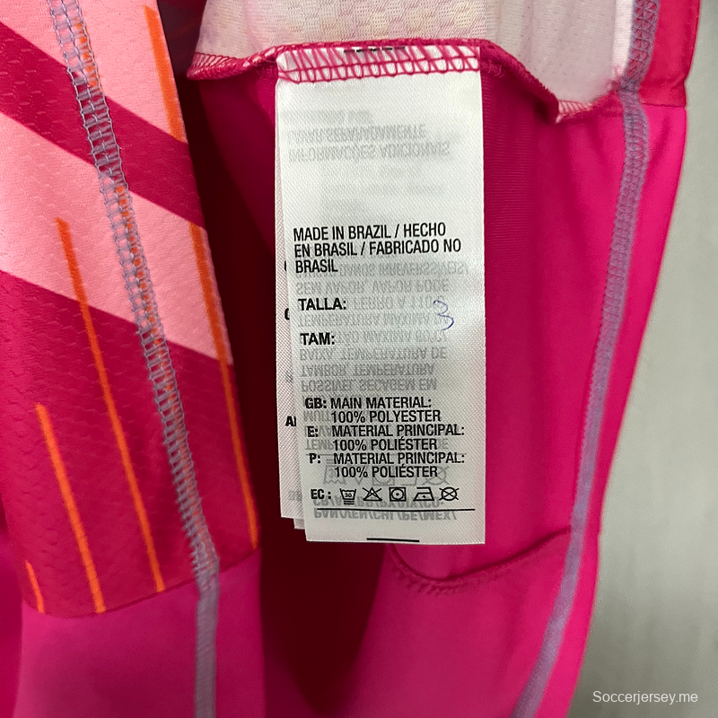 25/26 حارس مرمى فلامنجو فلامنجو قميص وردي S-XXXXL